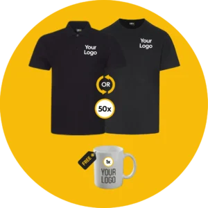 50 T–Shirts Or Polo Shirts Workwear Bundle