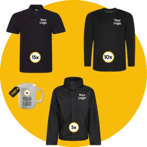 Winter Five Staff Bundle with Free Logo