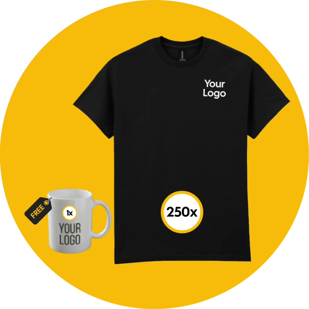 250x Printed T-Shirts Bundle