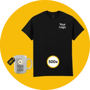 500x Printed T-Shirts Bundle