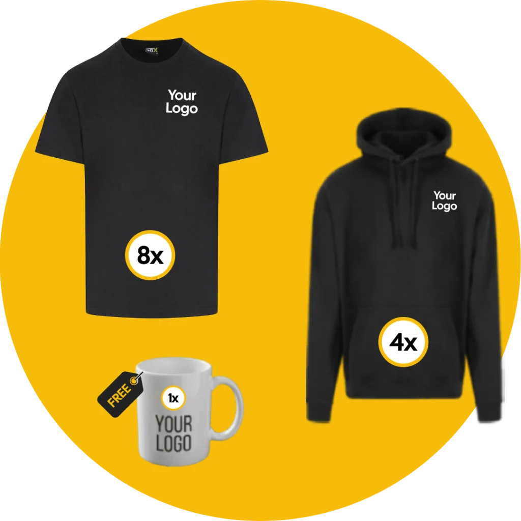 Pro RTX 8x T-Shirt + 4x Hoodie Pure