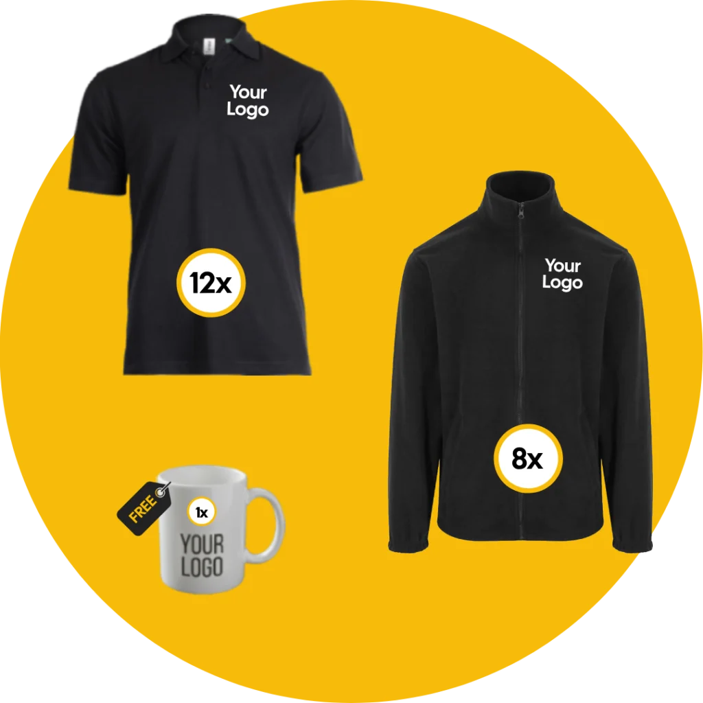 12/8 Man Fleece & Polo Kit