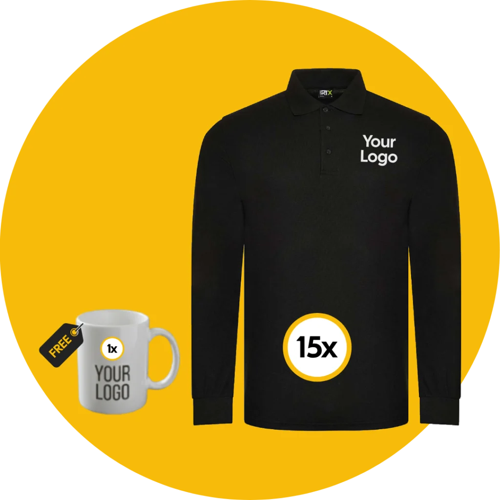 15x Long Sleeve Polo Bundle