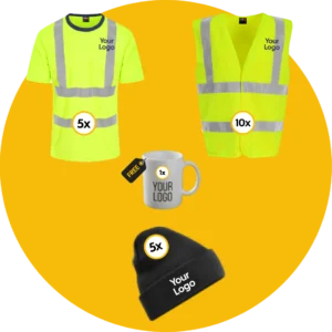 10x Hi-Vis Vest + 5x Hi-Vis T Bundle