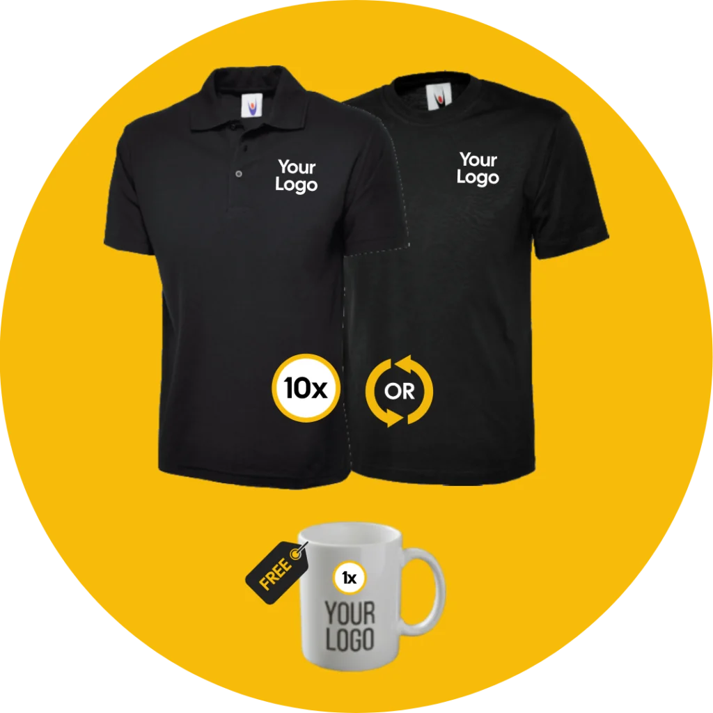 10 T–Shirts or Polo Workwear Bundle