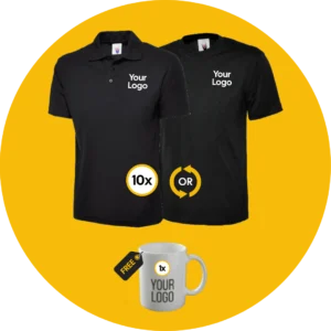 10 T–Shirts or Polo Shirts Workwear Bundle