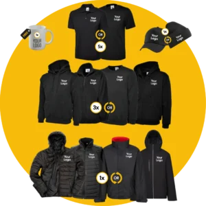 Mix It Up Workwear Package + Free Logo