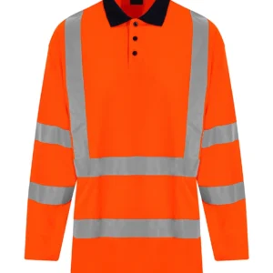 Pro RTX High Visibility Long Sleeve Polo Shirt