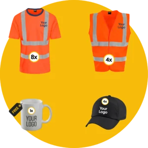 Hi-Vis Print Bundle 8x T + 4x Vest